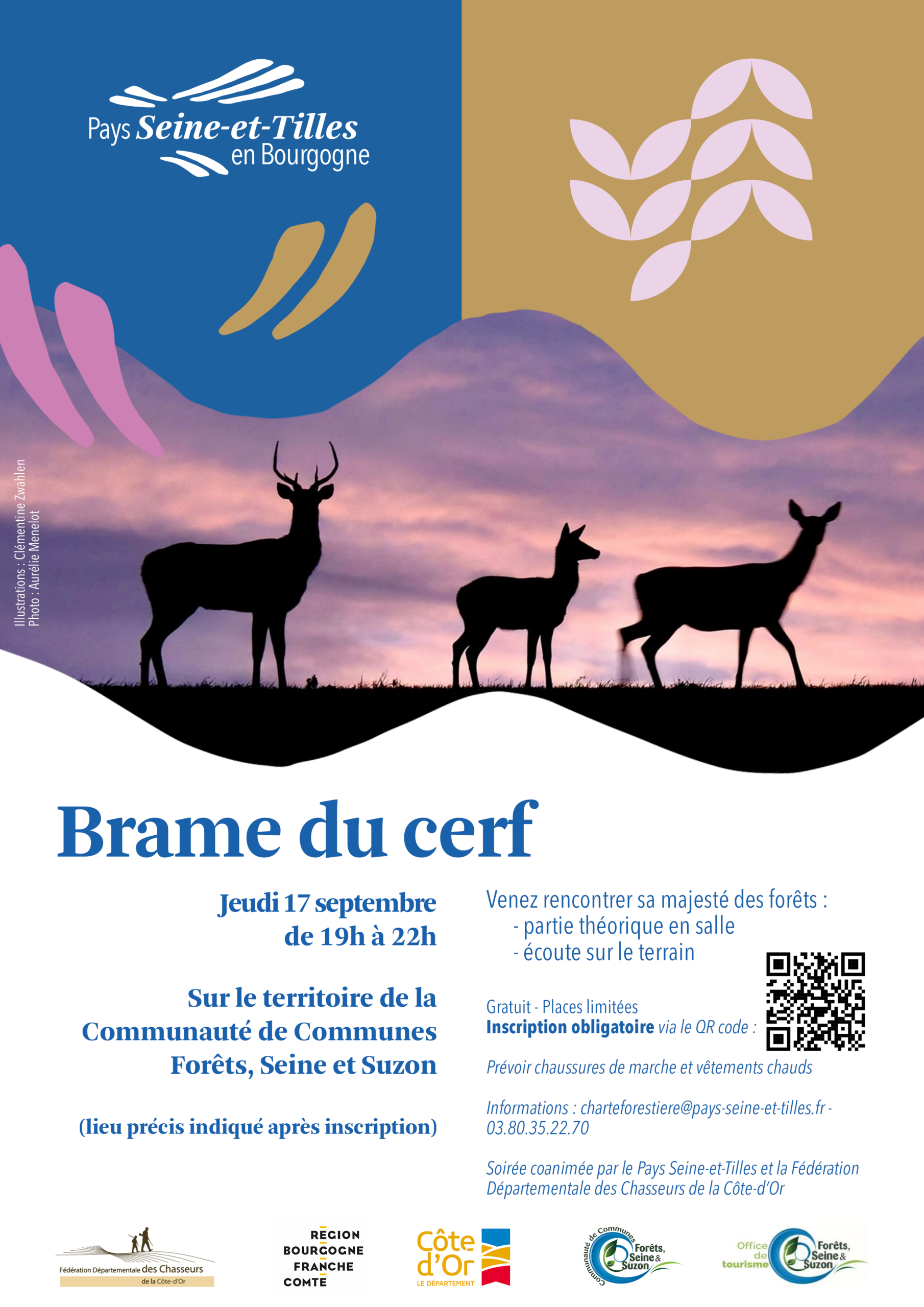 Affiche brame du cerf CCFSS