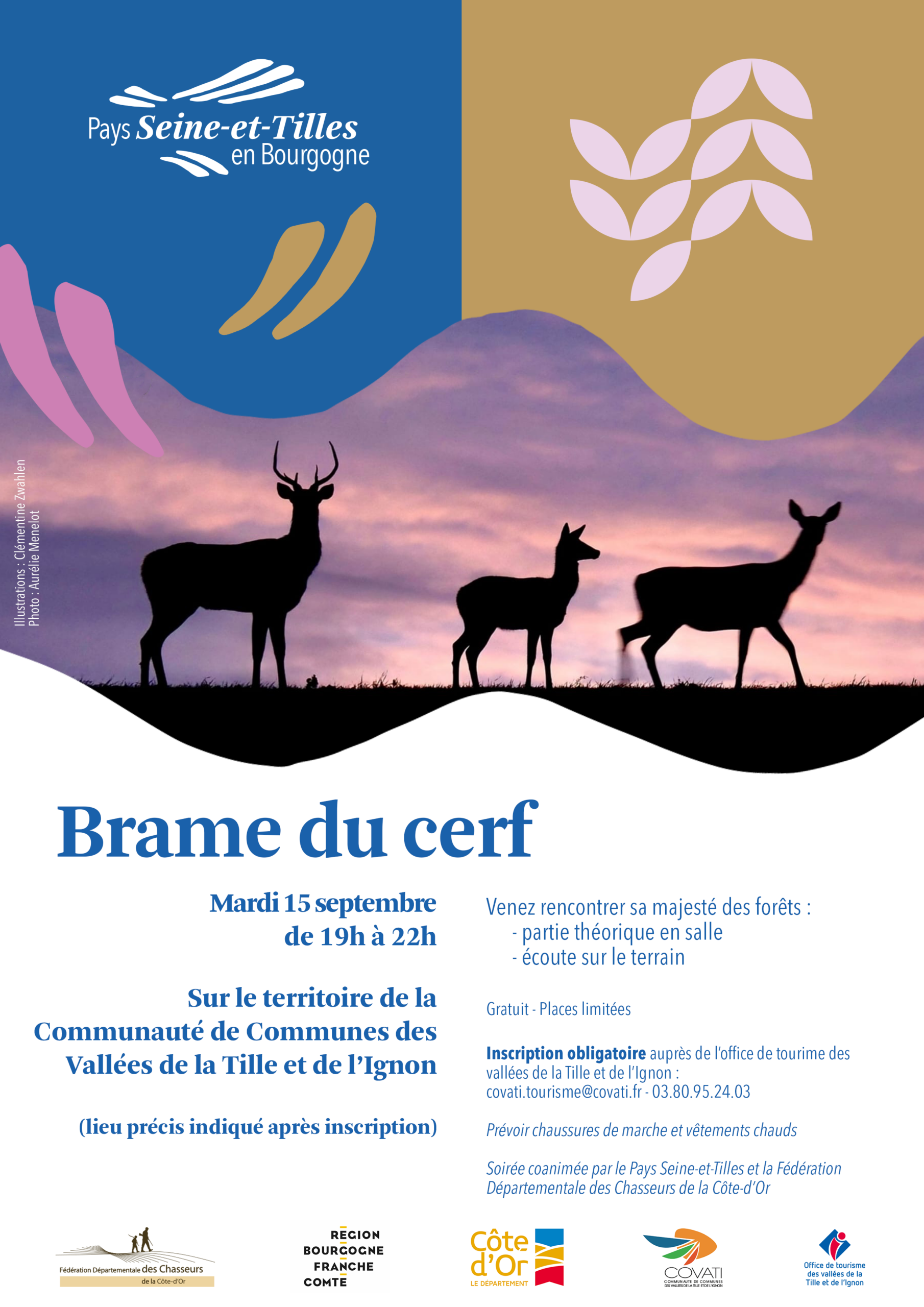Affiche brame du cerf COVATI